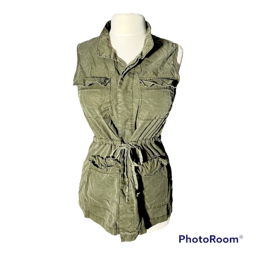 Olive Trench Shirt